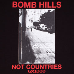 Bomb Hills Not Countries Tee [Black w/ Red Font]