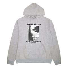 Bomb Hills Not Countries Hoodie [Grey w/ Black Font]