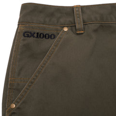 Carpenter Pant  [Green W/ Gold Stitching]