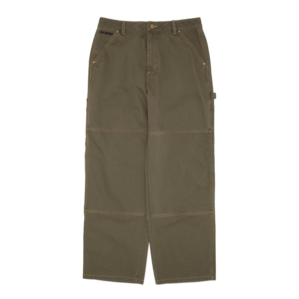 Carpenter Pant  [Green W/ Gold Stitching]