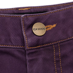 Carpenter Pant  [Plum W/ Gold Stitching]