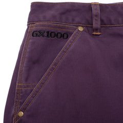 Carpenter Pant  [Plum W/ Gold Stitching]