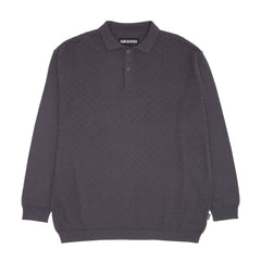 Polo Knit Long Sleeve [Charcoal]