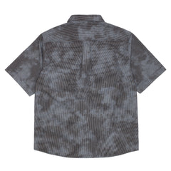 Short Sleeve Button Down  [Over Dyed w/ Bleach Spots]