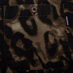 Long Sleeve Button Down  [Brown Leopard Camo]
