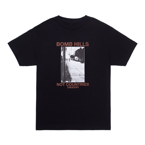 Bomb Hills Not Countries Tee [Black w/ Brown Font]