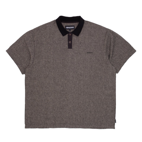 Polo Linen Shirt  [Black Ash]