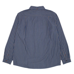 Long Sleeve Button Down [Navy Striped]