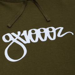 Script Hoodie [Military Green]