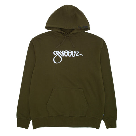 Script Hoodie [Military Green]