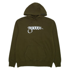Script Hoodie [Military Green]