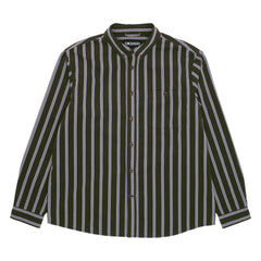 Long Sleeve Button Down  [Olive Striped]