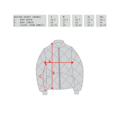 Quilted Mechanic Jacket  [Black]