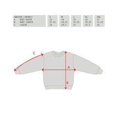 Jacquard Knit Angel Sweater [Grey w / Green]